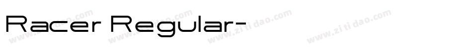 Racer Regular字体转换